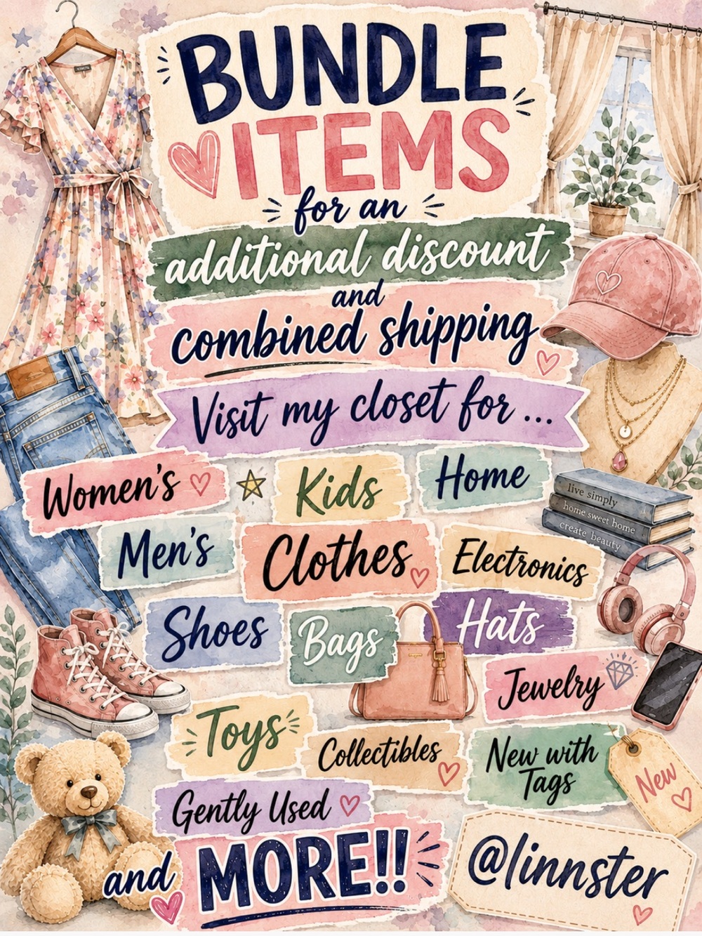 Bundle Items in My Closet for Greater Discounts!